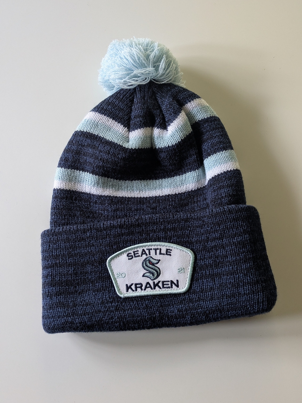Seattle Kraken Inaugural Season Pom Beanie